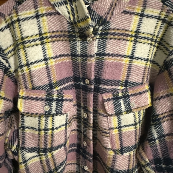 -SALE-Zara Blogger Favorite Lavender Plaid Oversized Shacket in size Medium - Picture 7 of 14